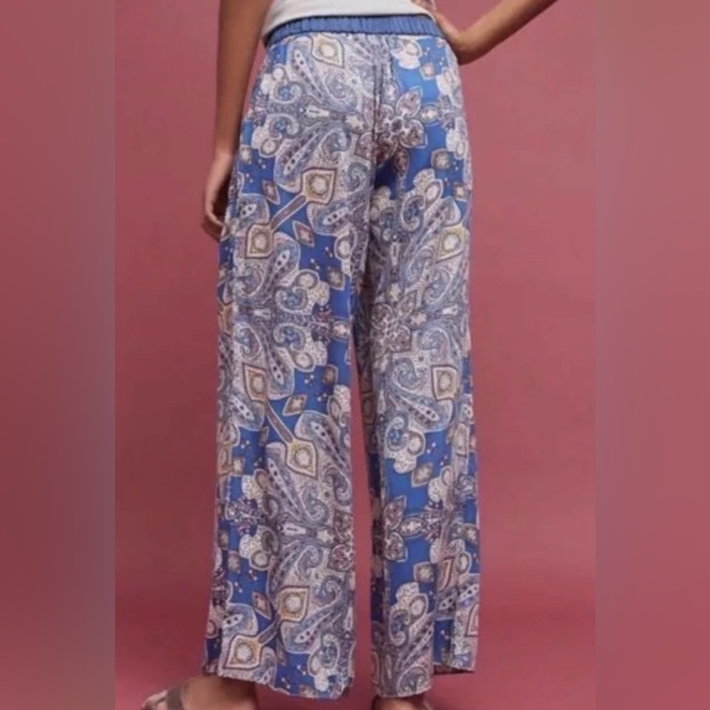 Elevenses paisley wide leg pants, small - Picture 2 of 10